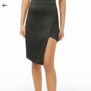 Asymmetrical Black Skirt